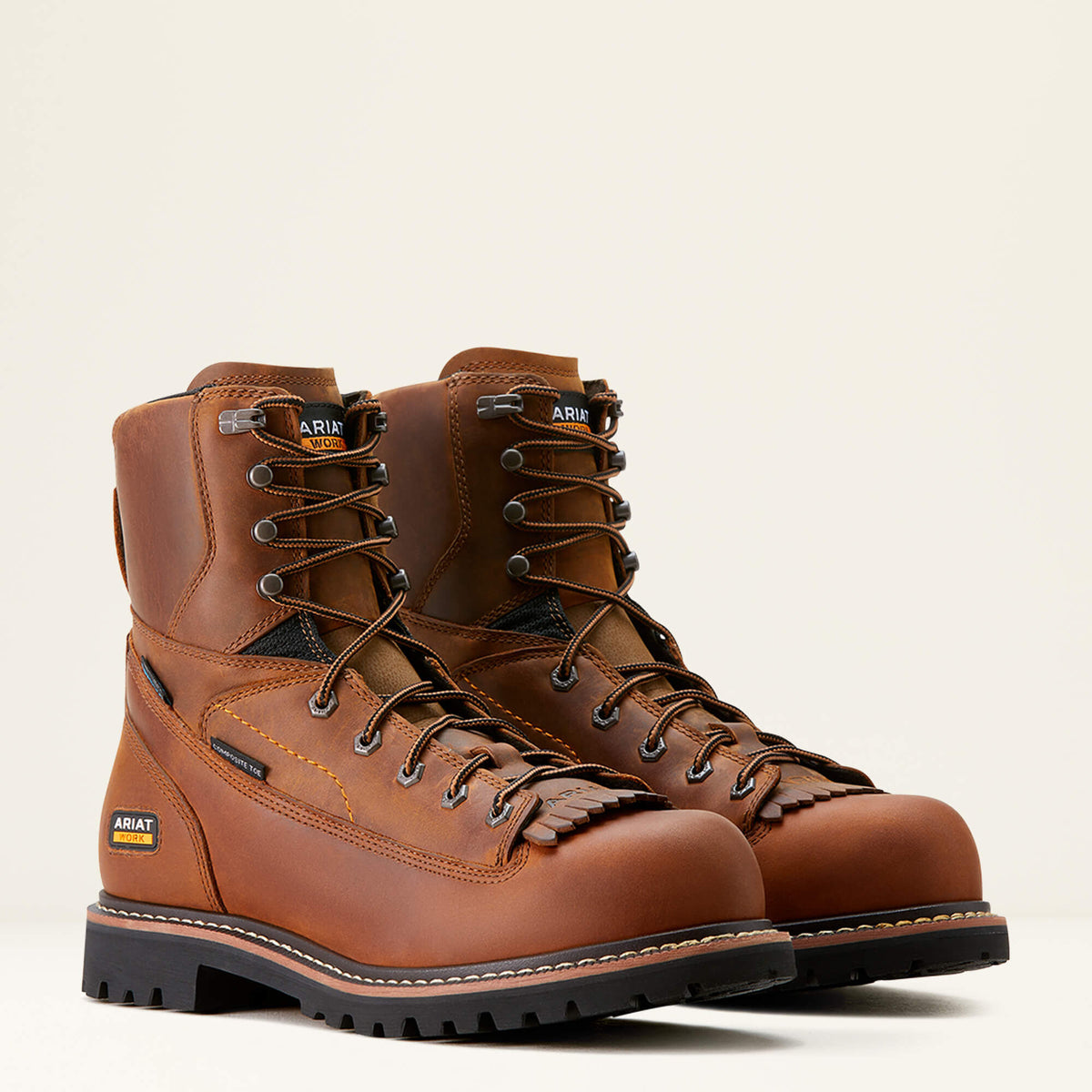 Ariat Popular | Men Longview Shock Shield 8" Waterproof Composite Toe Work Boot