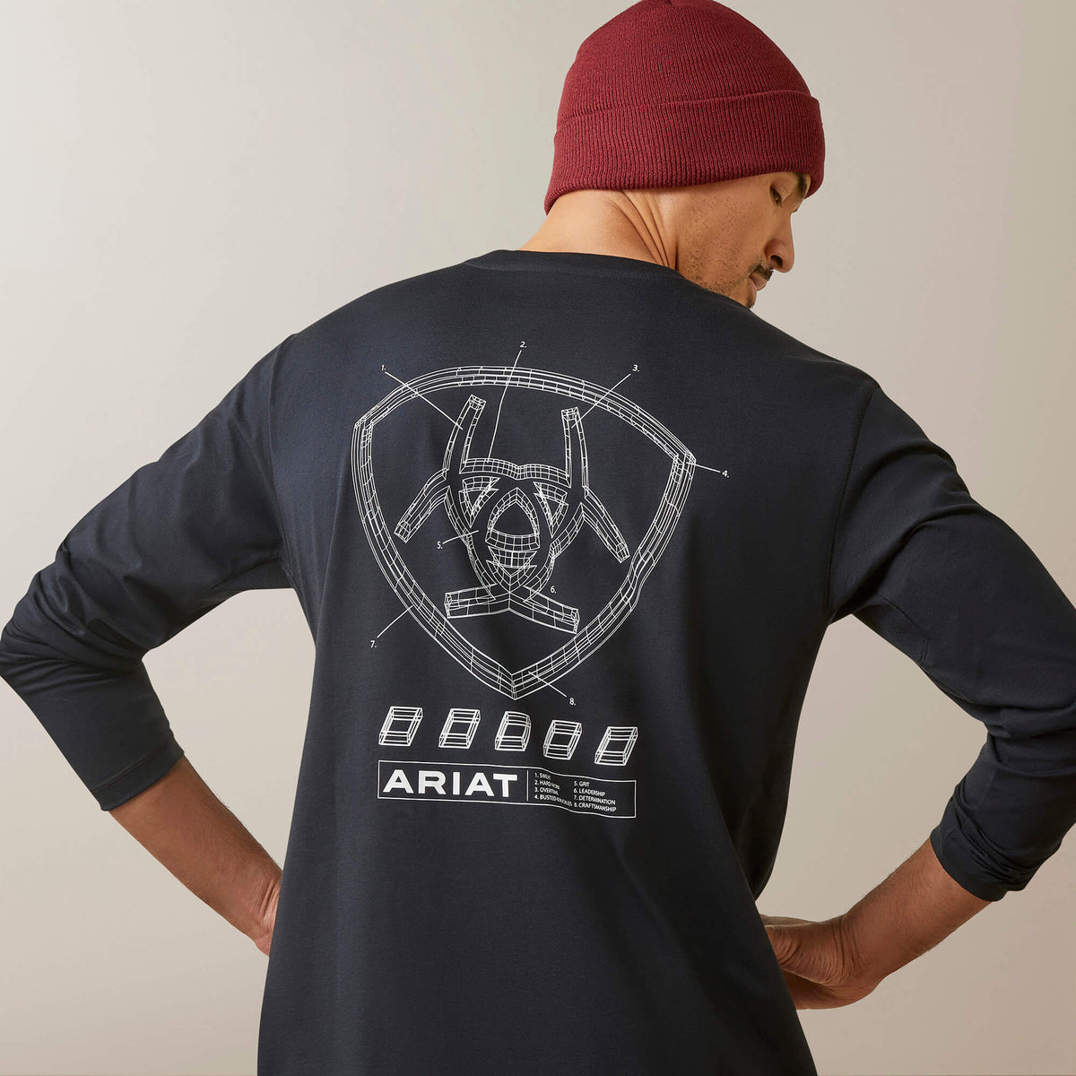 Ariat New | Men Rebar Workman Blueprint