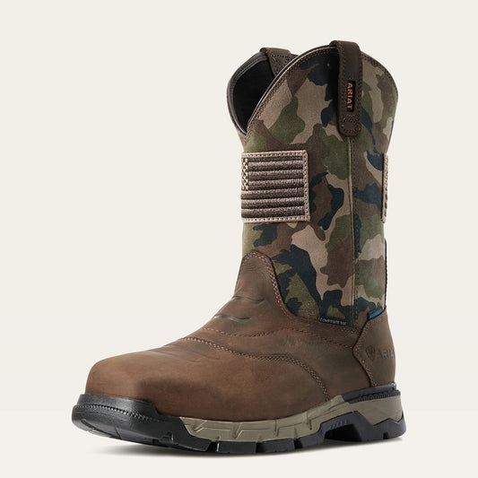 Ariat New | Men Rebar Flex Patriot Waterproof Composite Toe Work Boot