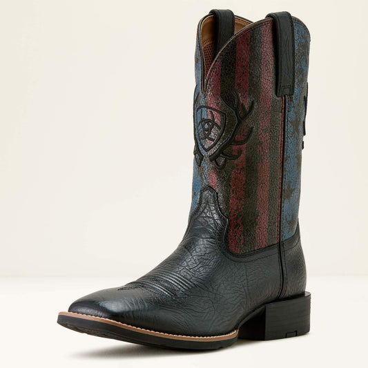 Ariat Best Seller | Men Sport Liberty Antler Wide Square Toe Cowboy Boot
