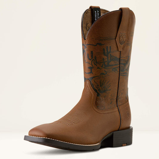 Ariat Premium | Men Sport PBR Wide Square Toe Cowboy Boot