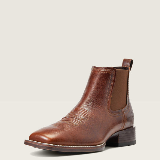 Ariat Best Seller | Men Booker Chelsea Wide Square Toe Western Boot