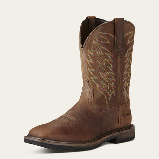Ariat Featured | Men Groundbreaker Wide Square Toe Steel Toe Work Boot