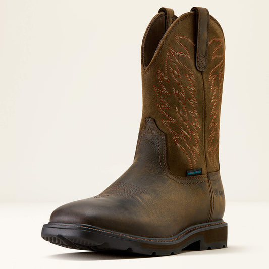 Ariat Exclusive | Men Groundbreaker Wide Square Toe Waterproof Work Boot