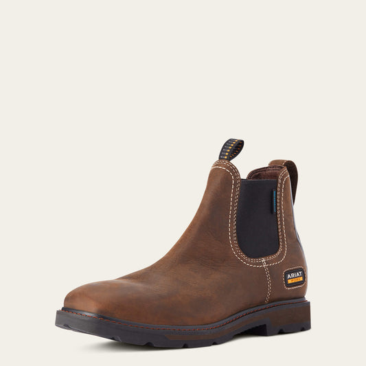 Ariat Trending | Men Groundbreaker Chelsea Wide Square Toe Waterproof Work Boot