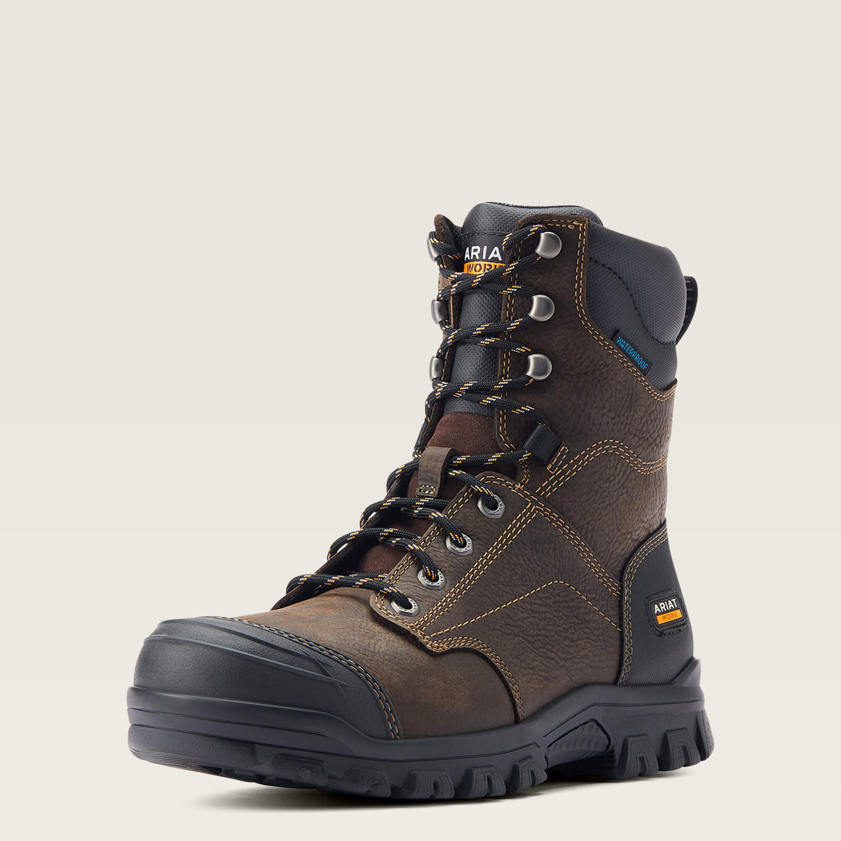 Ariat New | Men Treadfast 8" Waterproof Work Boot