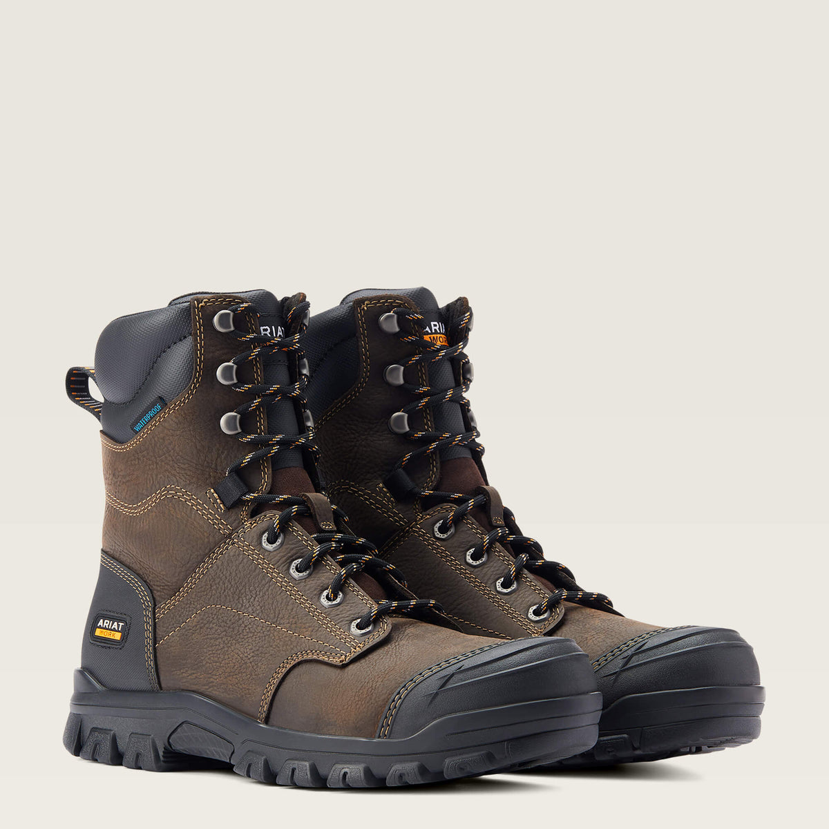 Ariat New | Men Treadfast 8" Waterproof Work Boot