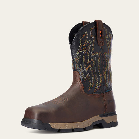 Ariat Popular | Men Rebar Flex Western Waterproof Composite Toe Work Boot