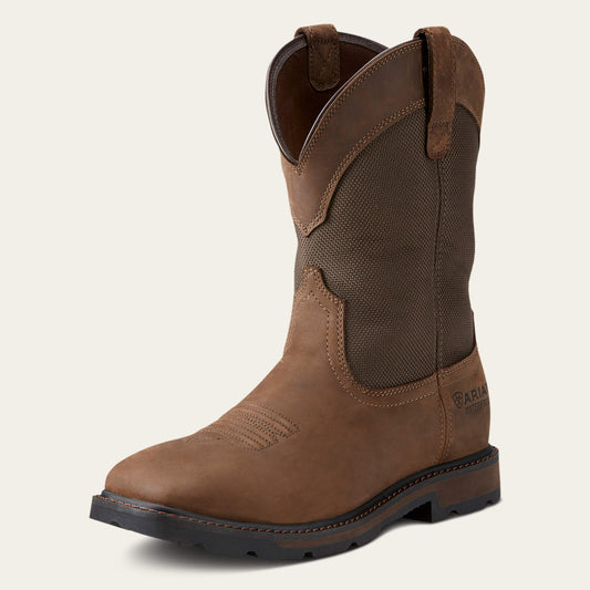 Ariat Exclusive | Men Groundbreaker Wide Square Toe Waterproof Steel Toe Work Boot