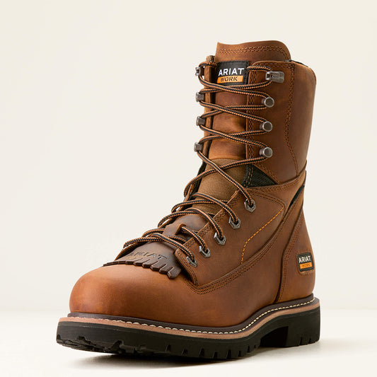 Ariat Recommended | Men Longview Shock Shield 8" Waterproof Work Boot