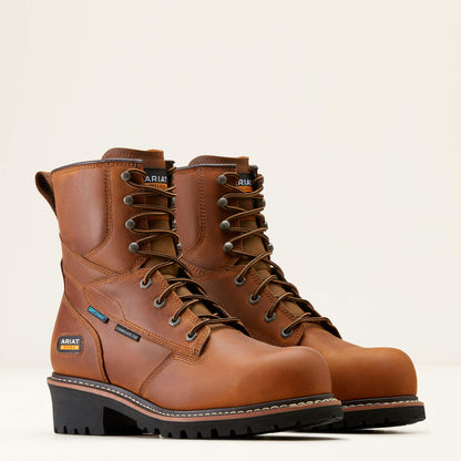 Ariat Premium | Men Logger Shock Shield Waterproof Composite Toe Work Boot