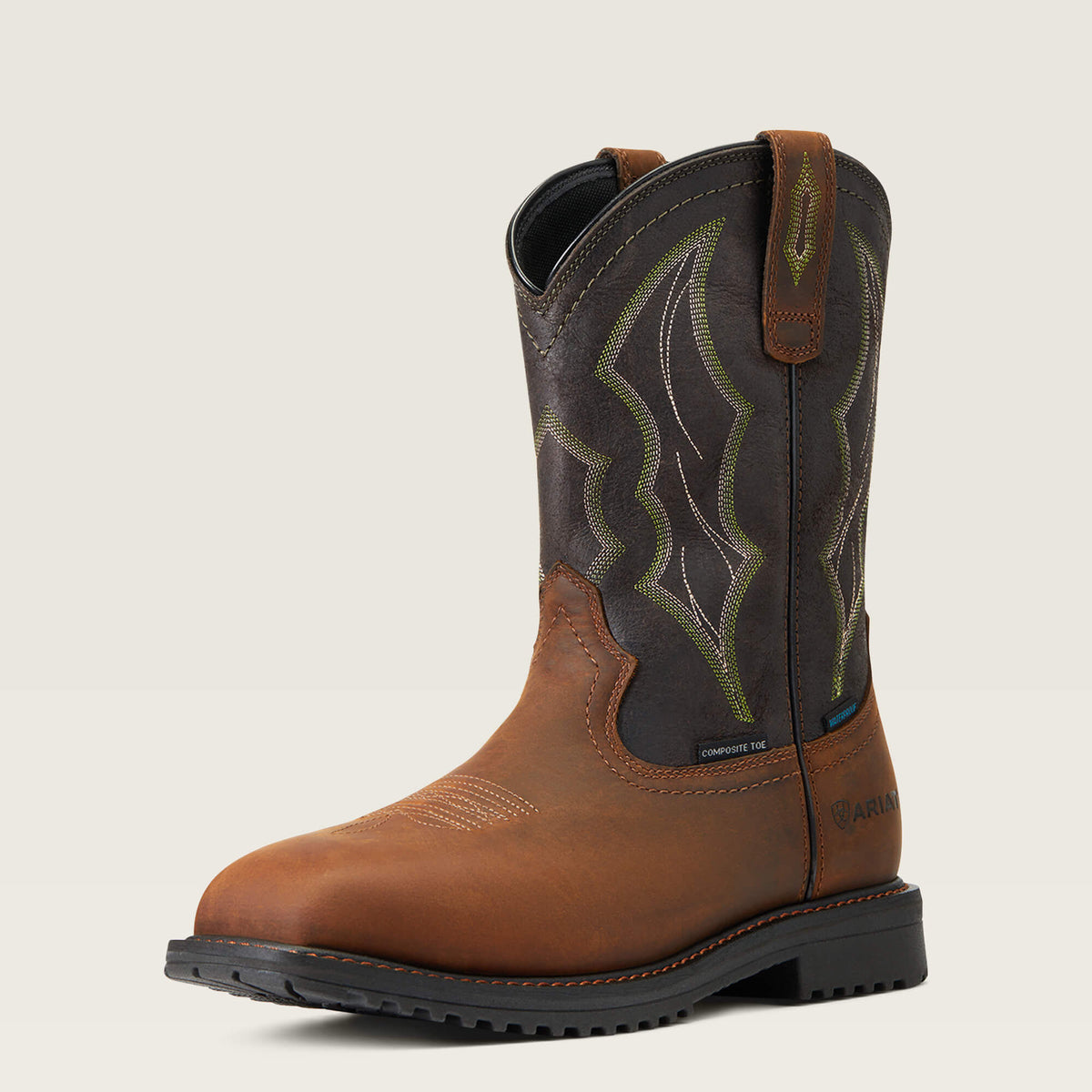 Ariat Exclusive | Men RigTek Wide Square Toe Waterproof Composite Toe Work Boot