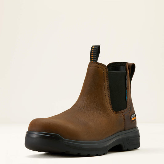 Ariat New | Men Turbo Chelsea CSA Waterproof Carbon Toe Work Boot