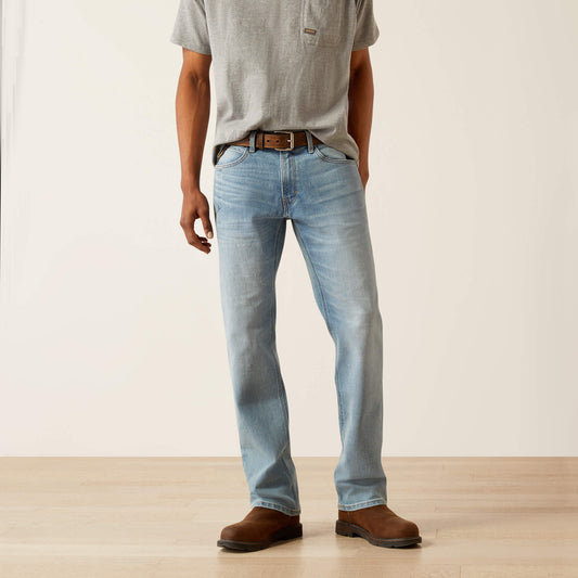 Ariat Recommended | Men Rebar M4 Relaxed DuraStretch Basic Stackable Straight Leg Jean