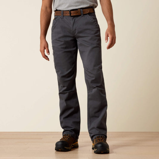 Ariat Trending | Men Rebar M4 Relaxed DuraStretch Washed Twill Dungaree Boot Cut Pant