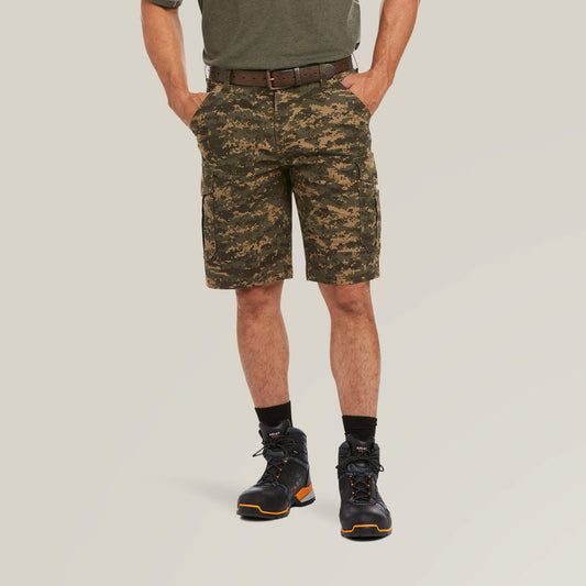 Ariat Recommended | Men Rebar DuraStretch Made Tough Cargo 11" Short