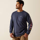 NAVY HEATHER/USA