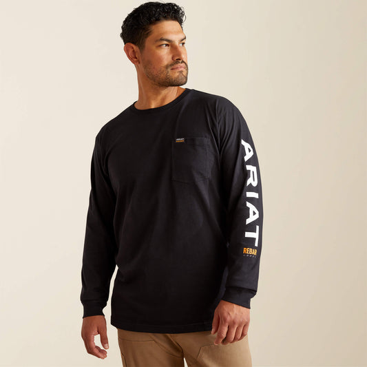 Ariat Popular | Men Rebar Cotton Strong Standard Logo Pocket T-Shirt