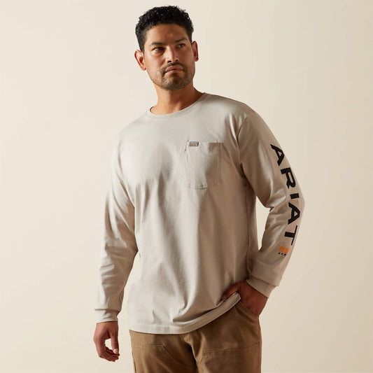 Ariat New | Men Rebar Cotton Strong Standard Logo Pocket T-Shirt