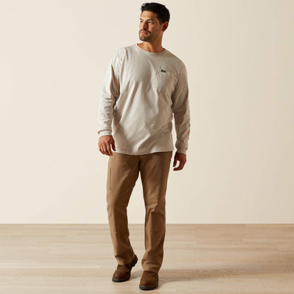 Ariat New | Men Rebar Cotton Strong Standard Logo Pocket T-Shirt