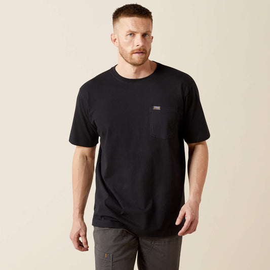 Ariat Best Seller | Men Rebar Cotton Strong Standard Pocket T-Shirt