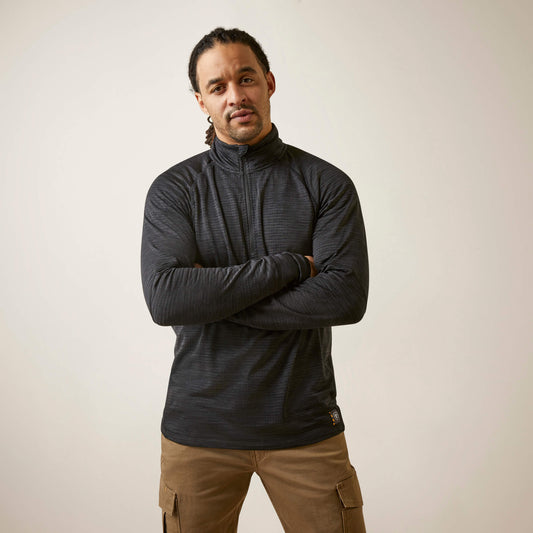 Ariat Featured | Men Rebar Gridwork Baselayer 1/4 Zip T-Shirt