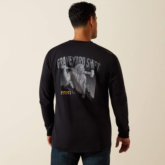 Ariat Best Seller | Men Rebar Workman Graveyard T-Shirt