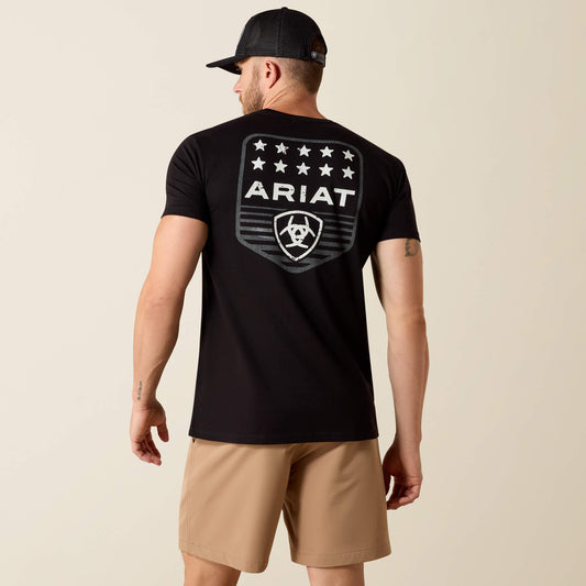 Ariat Premium | Men Ariat Stripe Patriotic Badge T-Shirt