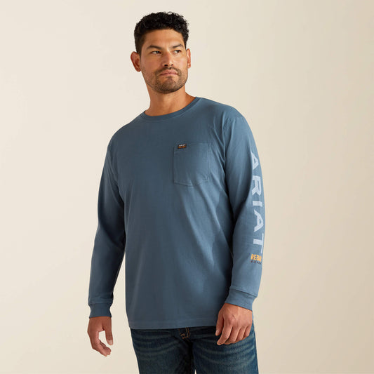 Ariat Premium | Men Rebar Cotton Strong Standard Logo Pocket T-Shirt