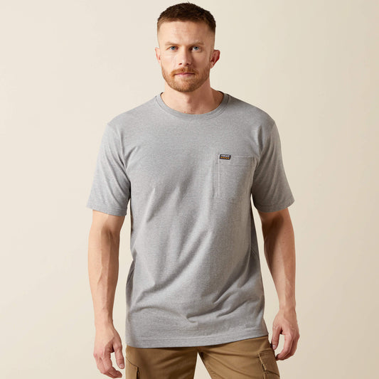 Ariat Popular | Men Rebar Cotton Strong Standard Pocket T-Shirt