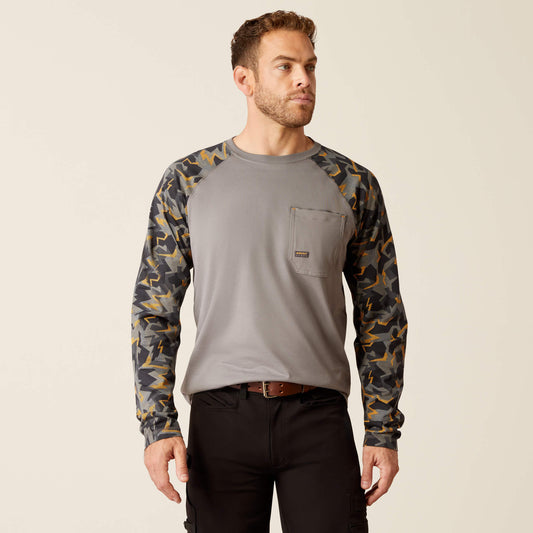 Ariat Exclusive | Men Rebar Workman Baseball T-Shirt