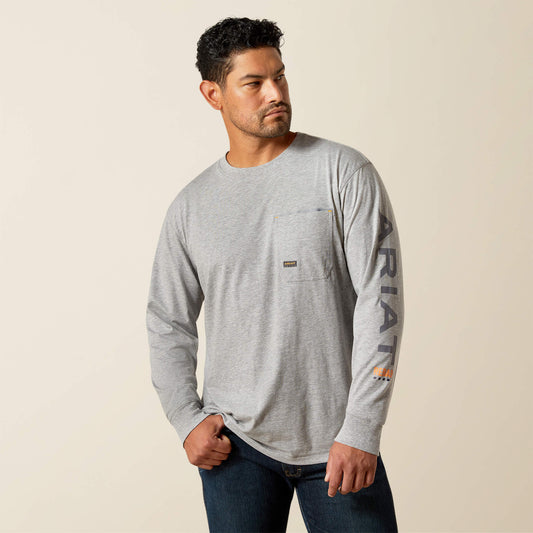 Ariat Featured | Men Rebar Workman Logo T-Shirt