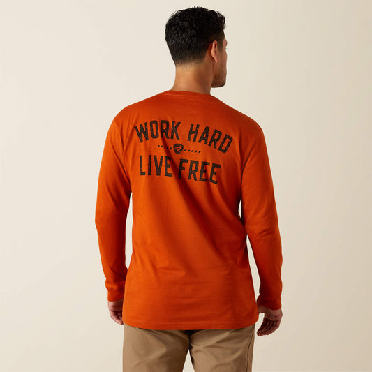Ariat Featured | Men Rebar Cotton Strong WHLF T-Shirt