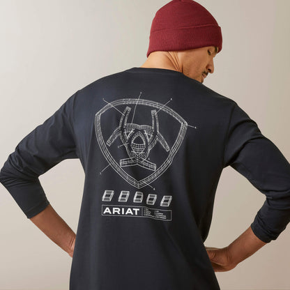 Ariat New | Men Rebar Workman Blueprint