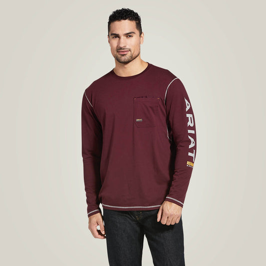 Ariat Exclusive | Men Rebar Workman Logo T-Shirt