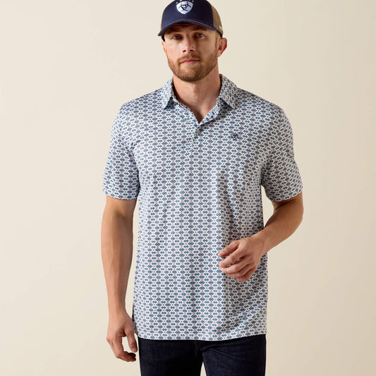 Ariat New | Men All Over Print Classic Fit Polo