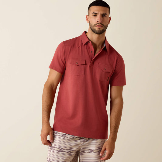 Ariat Popular | Men Retro Western Snap Polo