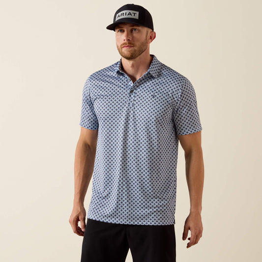 Ariat Premium | Men All Over Print Fitted Polo