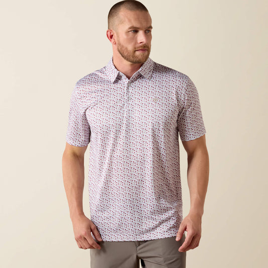 Ariat Popular | Men All Over Print Classic Fit Polo