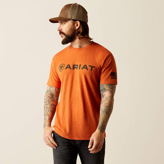 Ariat Recommended | Men Ariat Shield Flag T-Shirt
