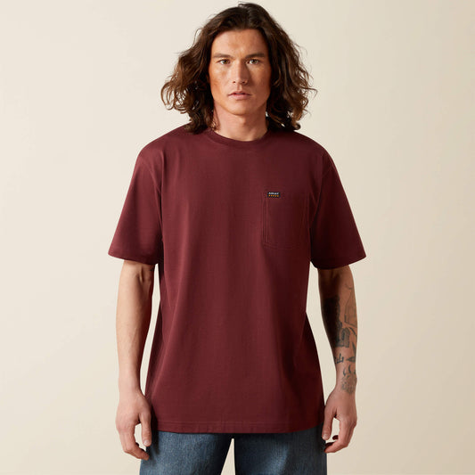 Ariat Featured | Men Rebar Cotton Strong Standard Pocket T-Shirt