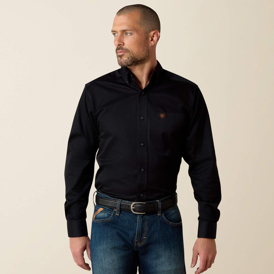Ariat New | Men Solid Twill Fitted Shirt