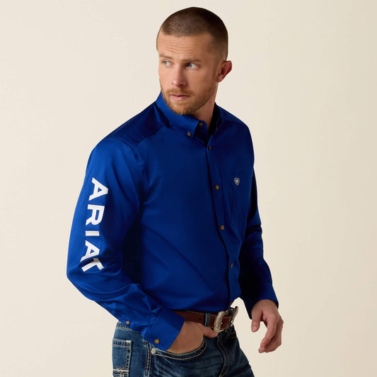 Ariat Recommended | Men Team Logo Twill Classic Fit Shirt