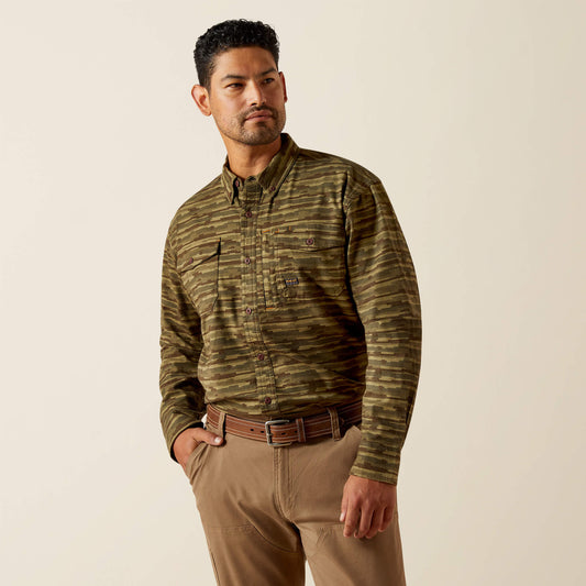 Ariat Recommended | Men Rebar Flannel DuraStretch Work Shirt