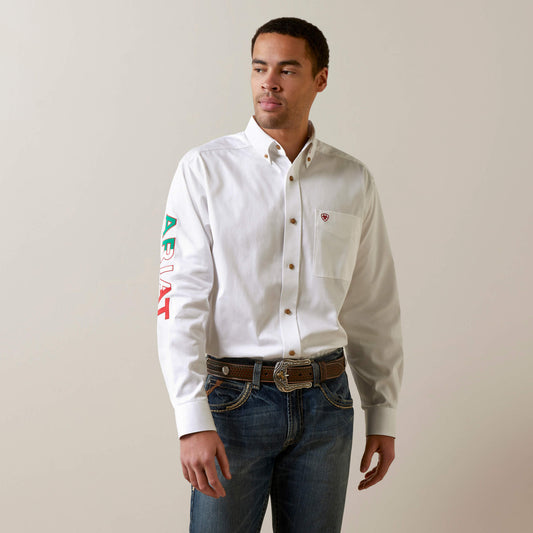 Ariat New | Men Team Logo Twill Classic Fit Shirt