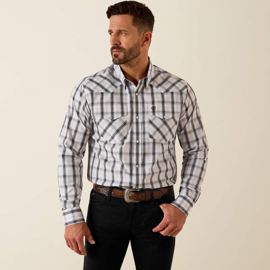 Ariat New | Men Wrinkle Free Ari Fitted Snap Shirt