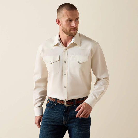 Ariat Trending | Men Wrinkle Free Pinpoint Oxford Classic Fit Snap Shirt