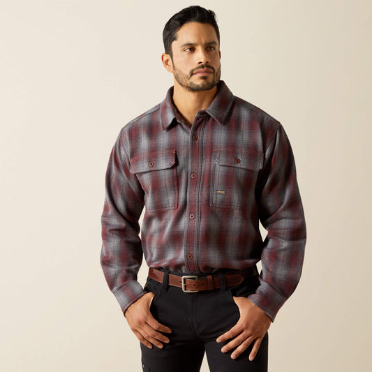 Ariat Recommended | Men Rebar Heavy Flannel Work Shirt
