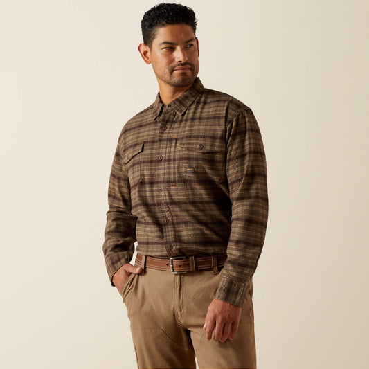 Ariat Popular | Men Rebar Flannel DuraStretch Work Shirt