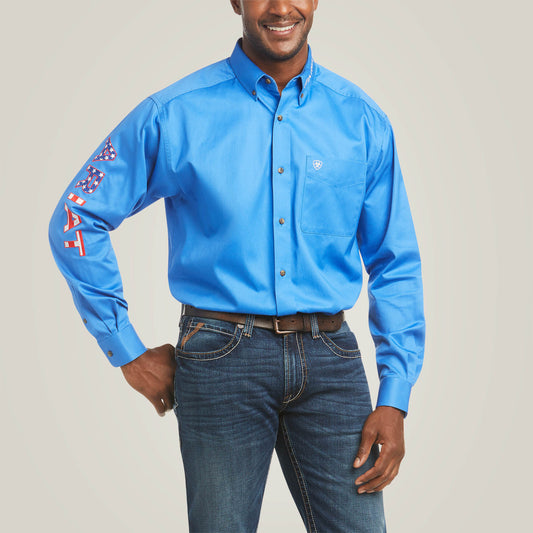 Ariat Exclusive | Men Team Logo Twill Classic Fit Shirt